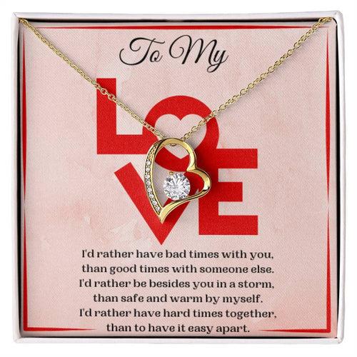 Heartfelt Gift For Female Partner - Pure Silver Necklace Gift Set