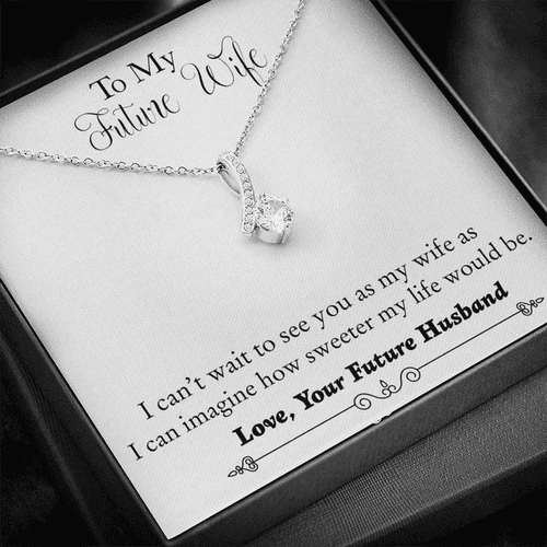 Best Unique Gift for Wife-to-be - Pure Silver Pendant & Message Card | Combo Gift Box