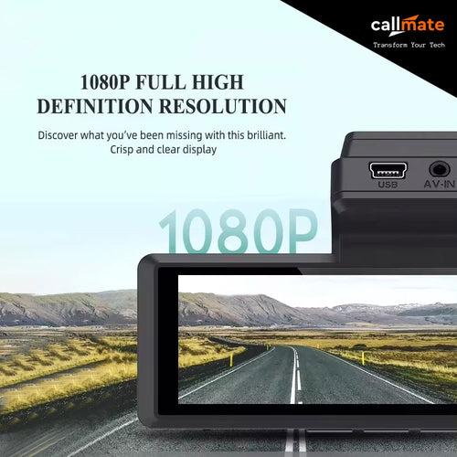 Car Dashboard Camera Full HD 1080p with Rear Camera