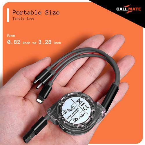 3 in 1 Retractable Charging Cable