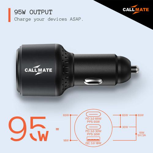 RapidRush 95W GaN Car Charger