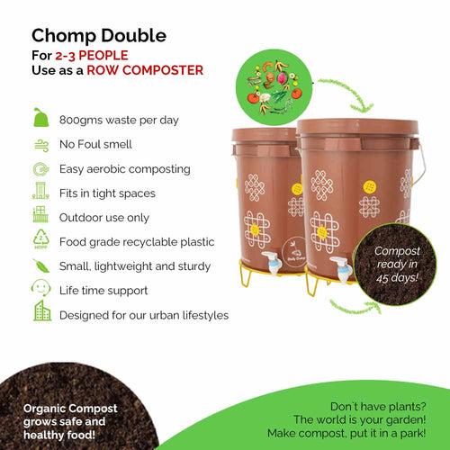 Chomp Compost Kit - Easy row compost bins for homes