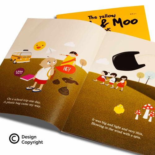 Ouch & Moo Book set | 2 Children's Books about Plastic Bags