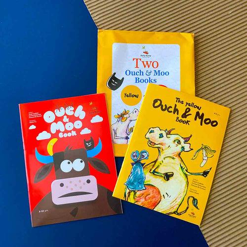 Ouch & Moo Book set | 2 Children's Books about Plastic Bags