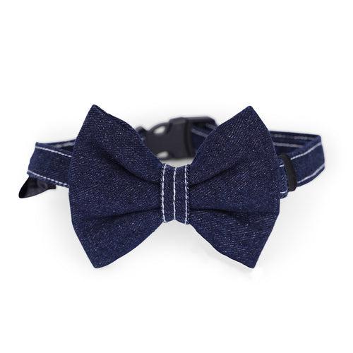 Dear Pet Denim Dog Bow Tie