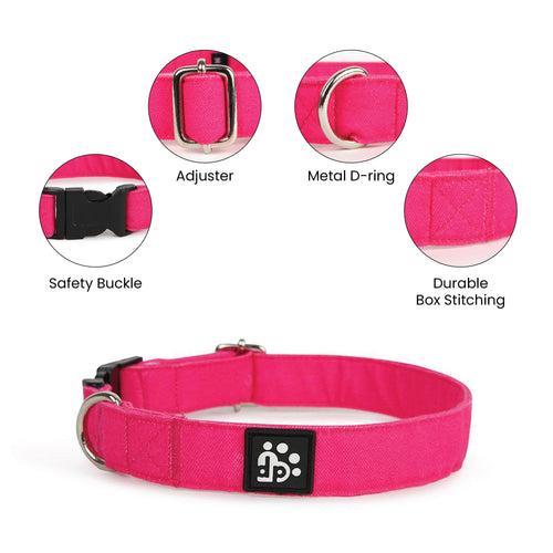 Dear Pet Classic Pink Dog Collar