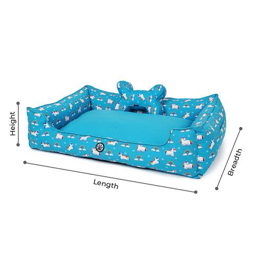 Dear Pet Majestic Unicorns Lounger Dog Bed