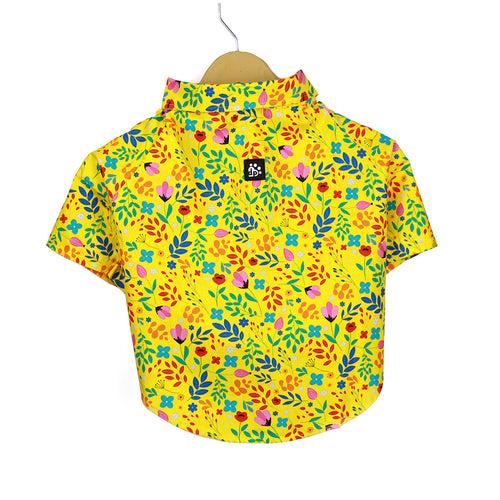 Dear Pet Blooming Yellow Dog Shirt