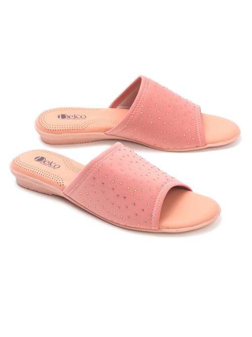 Delco Stylish Casual Lycra Flat Slip-Ons