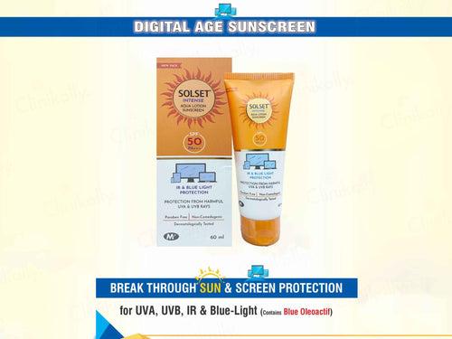 Solset Intense Aqua Lotion Sunscreen SPF 50 PA+++