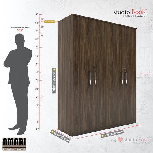 Amari 4 Door Wardrobe