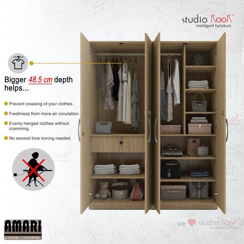 Amari 4 Door Wardrobe