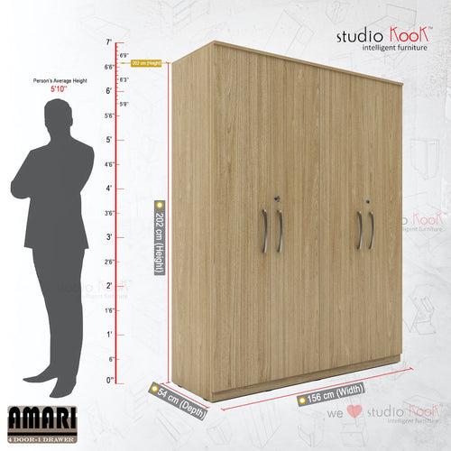 Amari 4 Door Wardrobe