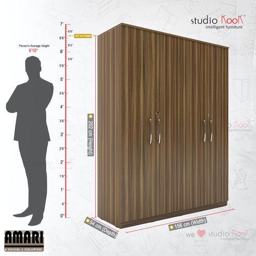 Amari 4 Door Wardrobe