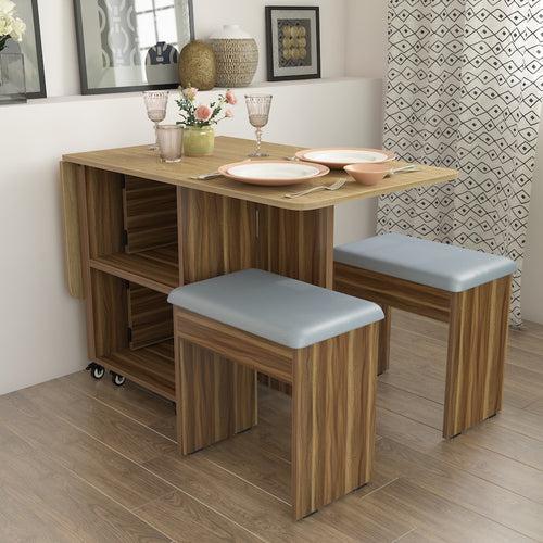 Bonbon 4 Seater Folding Dining Table with Inbuilt Seating