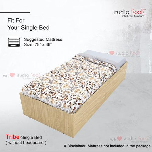 Tribe Single Bed (Without Headboard)