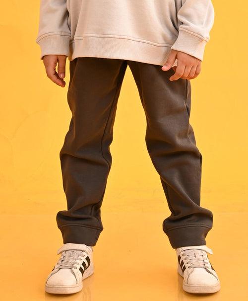 DARK GREY TMR FLEECE BOYS JOGGER - DARK GREY