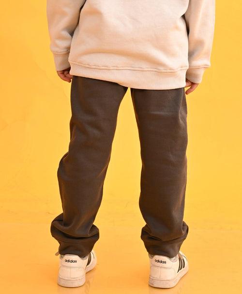 DARK GREY TMR FLEECE BOYS JOGGER - DARK GREY