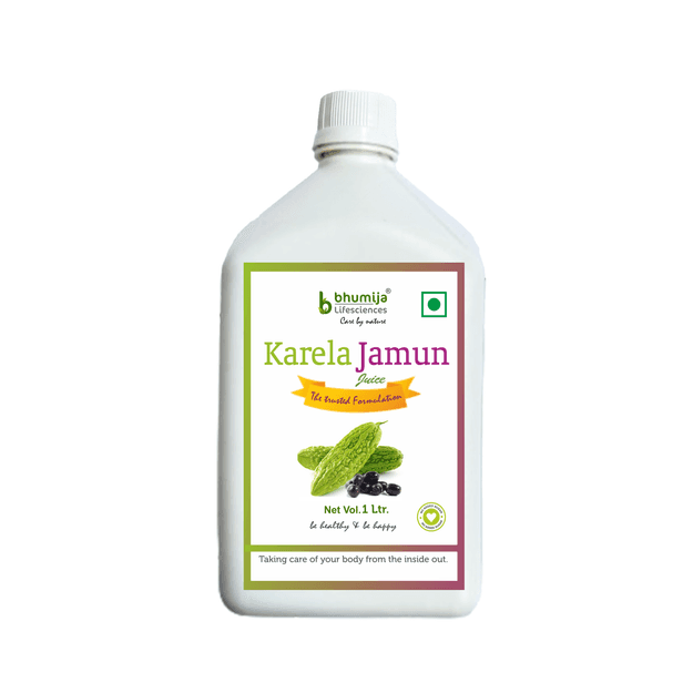 Bhumija Lifesciences Karela Jamun Juice Natural Juice No added Sugar 1 Ltr