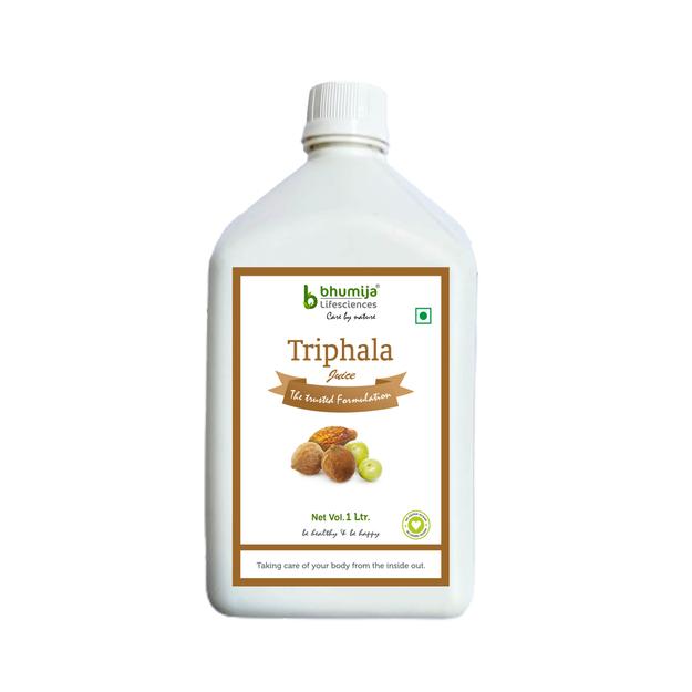 Bhumija Lifesciences Triphala Juice 1 Ltr With No added Sugar For Digestive Care