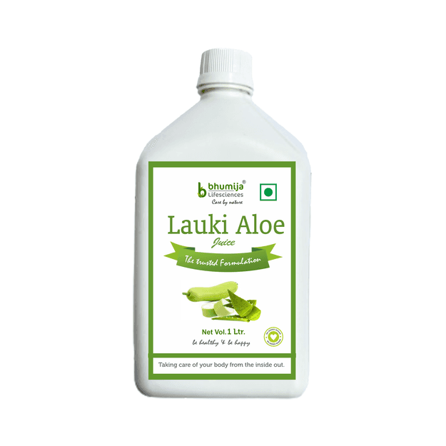 Bhumija Lifesciences Lauki Aolevera Juice (No added Sugar) 1 Ltr