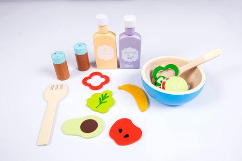 Wooden Healthy Salad Playset (19 Pcs)