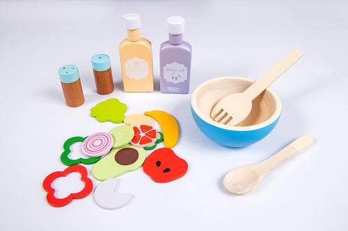 Wooden Healthy Salad Playset (19 Pcs)