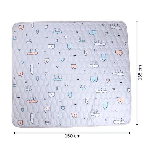Cotton Play Mat for Babies & Toddlers | Soft & Breathable (150x135cm)