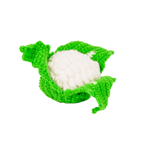 Crochet Cauliflower Vegetable Toy