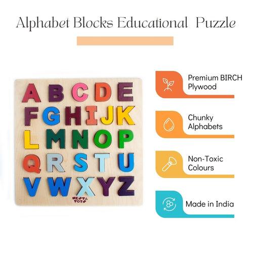 Wooden Alphabet Educational Puzzle