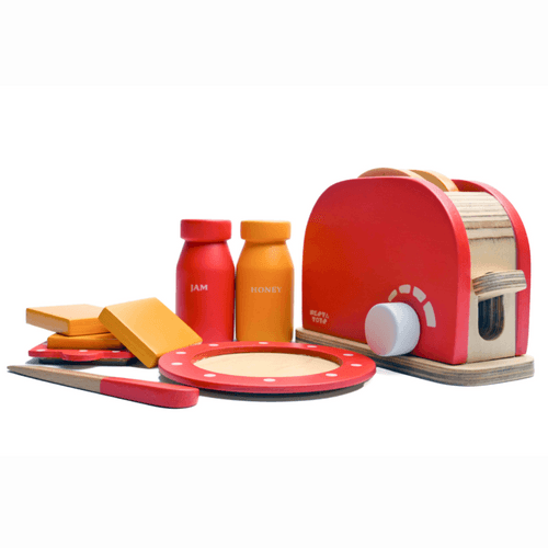 Wooden Bread Pop-up Toaster Toy