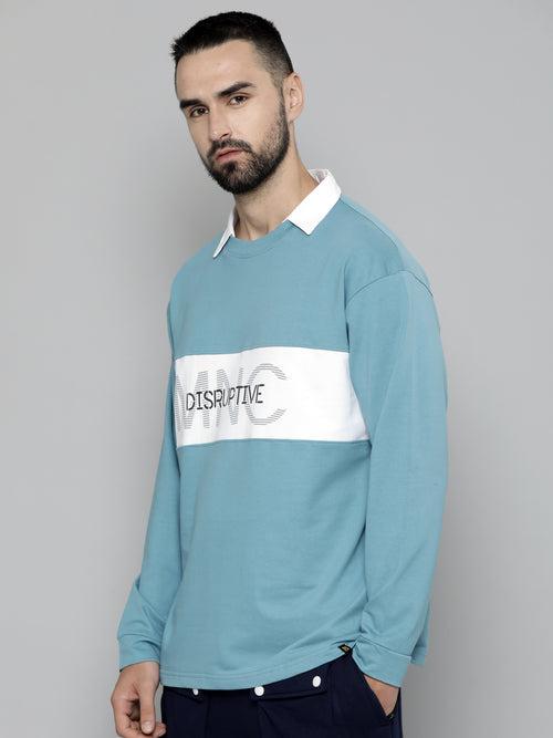 Disruptive Denim Fullsleeve Polo T-shirt