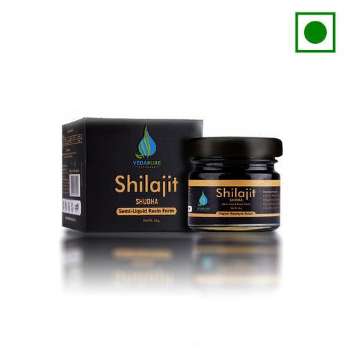 Vedapure Naturals Original Pure Himalayan Shilajit/Shilajeet Resin For Endurance, Bodybuilding, and Power & Helps in Energy, Stamina -20 Gram