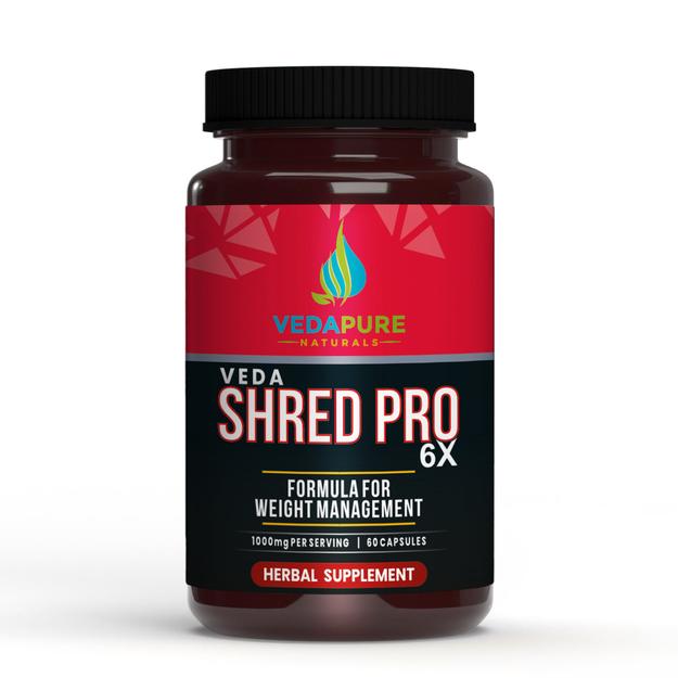 Vedapure Naturals Veda Shred Pro 6x Fat burner Weight Management - 60 Capsules