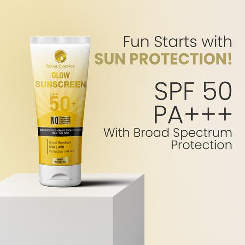 Regal Essence Glow Sunscreen SPF 50+, PA+++ With UVA & UVB Protection 50 GM