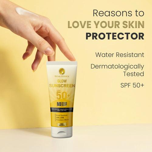 Regal Essence Glow Sunscreen SPF 50+, PA+++ With UVA & UVB Protection 50 GM