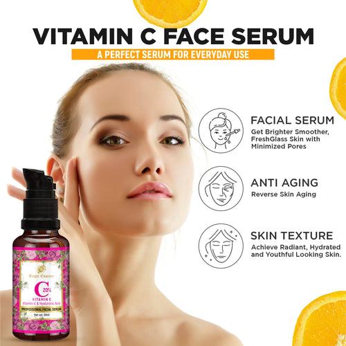 Regal Essence  Glow Sunscreen SPF 50 & Vitamin C 20% Facial Serum (30 ml)  for Better Skin  ( COMBO PACK )