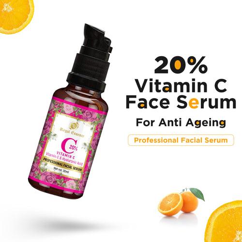 Regal Essence  Glow Sunscreen SPF 50 & Vitamin C 20% Facial Serum (30 ml)  for Better Skin  ( COMBO PACK )