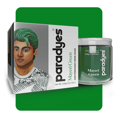 Mayeri Green Semi-Permanent Hair Color