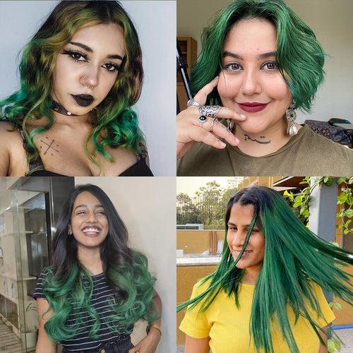 Mayeri Green Semi-Permanent Hair Color