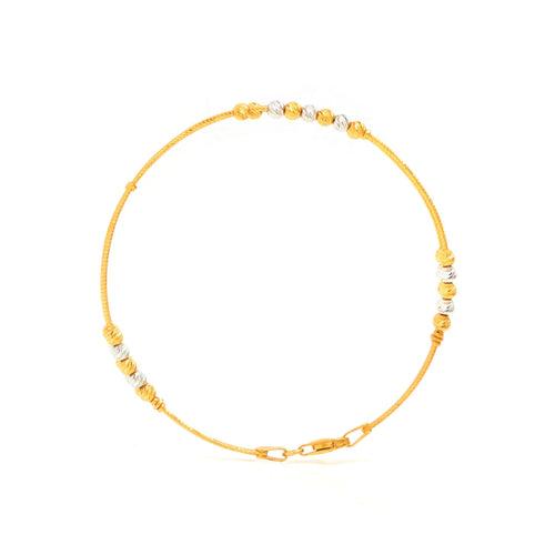 Glamourous Shine Two Tone Gold Bracelet