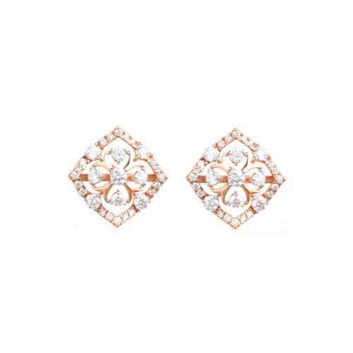 Winsome Diamond Stud Earrings