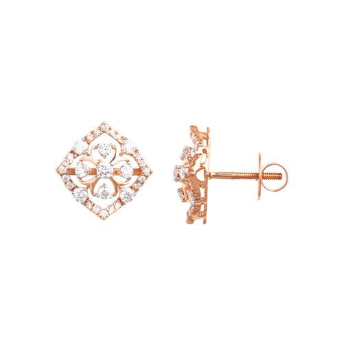 Winsome Diamond Stud Earrings