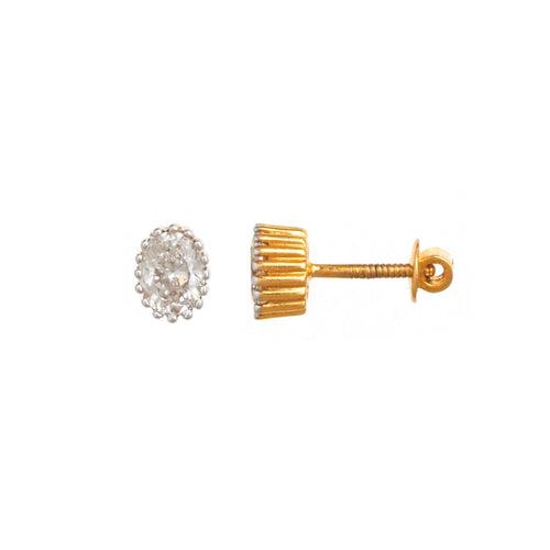 Classic Solitaire Stud Earrings