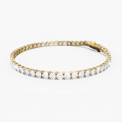 TENNIS CHAIN BRACELET (GOLD) - 4MM