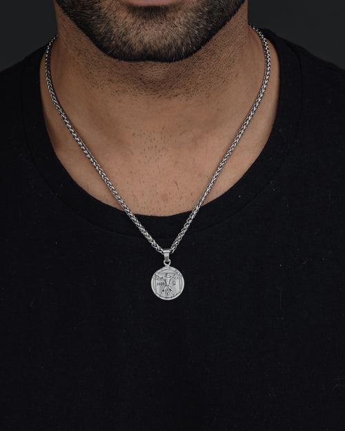 VITRUVIAN (SILVER) Pendant+ Chain