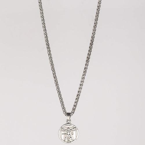 VITRUVIAN (SILVER) Pendant+ Chain