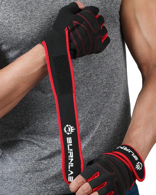 Active F8 Gloves ( Black Red)