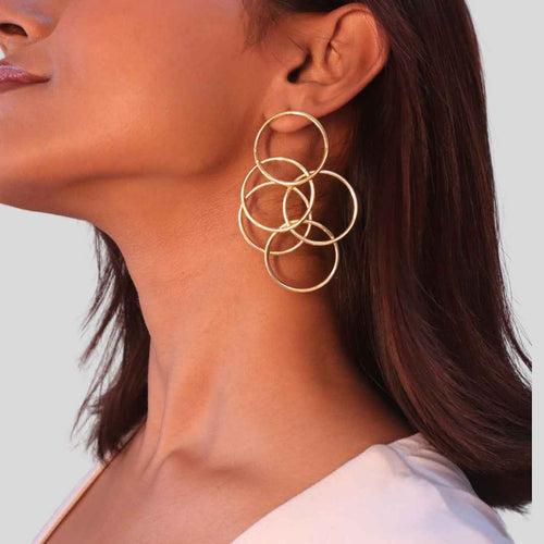 Brass - Circle of Life Earrings