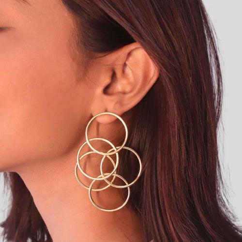 Brass - Circle of Life Earrings